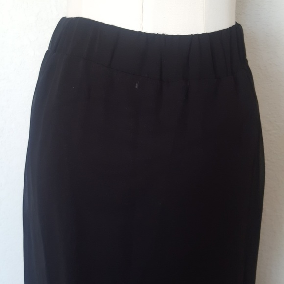 Annabelle | Black Semi Sheer Maxi Skirt | Small - Picture 6 of 8